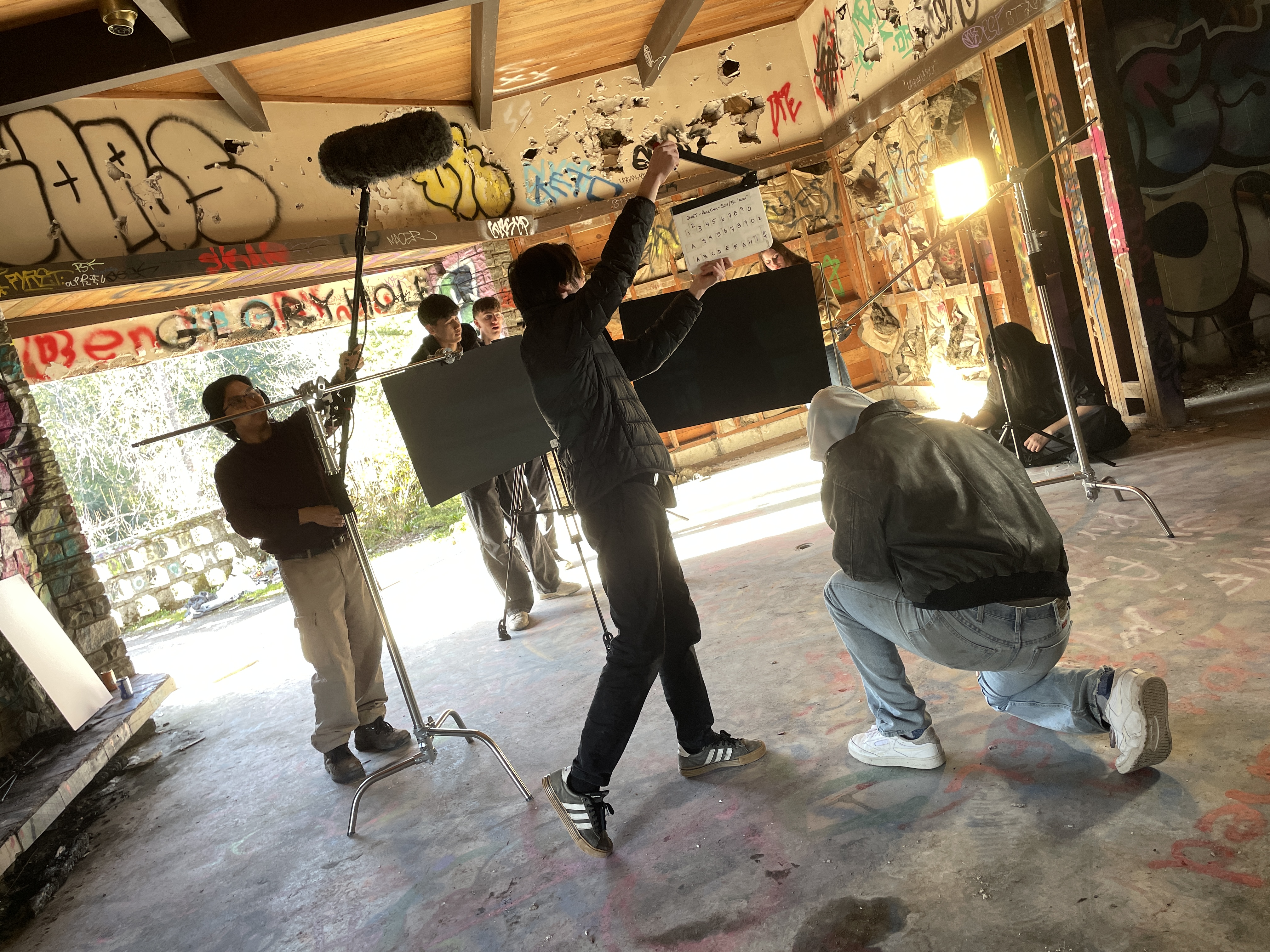Group 4 Media on set